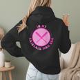 In My Baseball Mom Era Retro Game Day Mom Era 2 Sides Women Hoodie Back Print