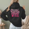 In My Baseball Mom Era Retro Mom Life Mother's Day 2024 Women Hoodie Back Print