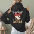 Baseball Mom Headband Leopard Baseball Ball Mother's Day Women Hoodie Back Print