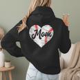 Baseball Mom Heart Mother's Day Mom Grandma Mama Boys Girls Women Hoodie Back Print Baseball Mom Heart Mother's Day Mom Grandma Mama Boys Girls Women Hoodie Back Print