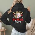 Baseball Mom Leopard Heart Mother's Day Girls Women Hoodie Back Print Baseball Mom Leopard Heart Mother's Day Girls Women Hoodie Back Print