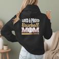 Baseball Mom Leopard Print Loud And Proud With Ball & Bat Women Hoodie Back Print Baseball Mom Leopard Print Loud And Proud With Ball & Bat Women Hoodie Back Print