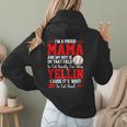 Baseball Mom Mama Baseball Lover Sport Mother's Day Women Hoodie Back Print