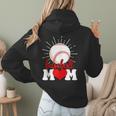 Baseball Mom Mama Mother's Day Sport Lover Women Hoodie Back Print Baseball Mom Mama Mother's Day Sport Lover Women Hoodie Back Print