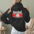 Baseball Mom Mother's Day For Mom Game Day Outfit Women Hoodie Back Print