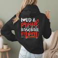 Baseball Mom Sport Mommy Baseball Mama Mother's Day Women Hoodie Back Print