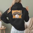 Baseball Mom Sports Orange Women Hoodie Back Print Baseball Mom Sports Orange Women Hoodie Back Print