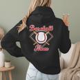 Baseball Mom T-Ball Mom Little League Mom Apparel Women Hoodie Back Print Baseball Mom T-Ball Mom Little League Mom Apparel Women Hoodie Back Print