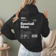 Baseball Mom Graphic Tees For Women Women Hoodie Back Print