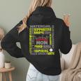 Baseball Mom Traits For Great Mothers Grey And Yellow Women Hoodie Back Print Baseball Mom Traits For Great Mothers Grey And Yellow Women Hoodie Back Print