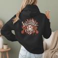 Baseball Mom Vintage Retro Groovy Sport Fan Mother Day Women Hoodie Back Print