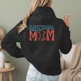 Baseball Mom Vintage Baseball Women Hoodie Back Print