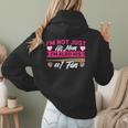 Baseball Moms I'm Not Just His Mom Baseball Mama Women Hoodie Back Print