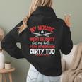 Baseball Moms My Kids Are Dirty Too Women Hoodie Back Print
