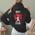 Best Baseball Mom Ever Baseball Women Hoodie Back Print