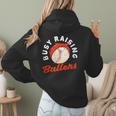 Busy Raising Ballers Baseball Mom Sons Women Hoodie Back Print Busy Raising Ballers Baseball Mom Sons Women Hoodie Back Print