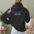 Cute Mother's Day Teeball T-Ball Baseball Mom Women Hoodie Back Print