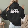 Cute Sports Baseball Mom Game Day Women Hoodie Back Print