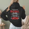My Favorite Baseball Player Calls Me Mom Baseball Moms Women Hoodie Back Print