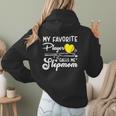 My Favorite Player Calls Me Stepmom Softball Baseball Mom Women Hoodie Back Print