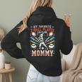 Favorite T-Ball Player Calls Mommy Baseball Mom Women Hoodie Back Print Favorite T-Ball Player Calls Mommy Baseball Mom Women Hoodie Back Print