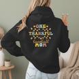 Groovy Retro One Thankful Baseball Mom Thanksgiving Fall Women Hoodie Back Print Groovy Retro One Thankful Baseball Mom Thanksgiving Fall Women Hoodie Back Print