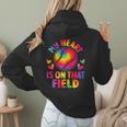 My Heart Is On That Field Cute Baseball Mom Women Women Hoodie Back Print My Heart Is On That Field Cute Baseball Mom Women Women Hoodie Back Print