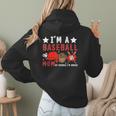 I'm A Baseball Mom Of Course I'm Broke Women Hoodie Back Print