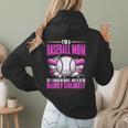 I'm A Baseball Mom Baseball Pitcher Catcher Baseball Player Women Hoodie Back Print I'm A Baseball Mom Baseball Pitcher Catcher Baseball Player Women Hoodie Back Print
