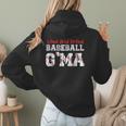 Loud And Proud Baseball G'Ma Baseball Mom Women Hoodie Back Print