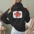 Mom Of Both Baseball Mom Mommy Women Hoodie Back Print