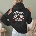 Mom Of Both Soccer Baseball Mom Of A Baseball Soccer Player Women Hoodie Back Print Mom Of Both Soccer Baseball Mom Of A Baseball Soccer Player Women Hoodie Back Print