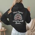 Moms Against Baseball Pants Baseball Mom Rainbow Women Hoodie Back Print Moms Against Baseball Pants Baseball Mom Rainbow Women Hoodie Back Print
