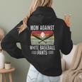 Moms Against Baseball Pants Mothers Baseball Mom Women Hoodie Back Print Moms Against Baseball Pants Mothers Baseball Mom Women Hoodie Back Print