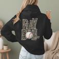 Play Ball Women Graphic Baseball Mom Baseball Women Hoodie Back Print Play Ball Women Graphic Baseball Mom Baseball Women Hoodie Back Print