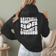Retro Baseball Mom Summer Groovy Appreciation Women Hoodie Back Print Retro Baseball Mom Summer Groovy Appreciation Women Hoodie Back Print