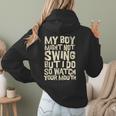 Sassy Baseball Mom Women Hoodie Back Print Sassy Baseball Mom Women Hoodie Back Print