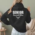 Senior Baseball Mom 2024 Team Parent Helper Class Of 2024 Women Hoodie Back Print