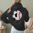 Soccer Baseball Player Soccer Baseball Mom Women Hoodie Back Print Soccer Baseball Player Soccer Baseball Mom Women Hoodie Back Print