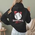Softball Baseball Mom Floral Tee Mother's Day Women Hoodie Back Print Softball Baseball Mom Floral Tee Mother's Day Women Hoodie Back Print