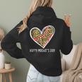 Softball Baseball Mom Valentine Leopard Heart Mother's Day Women Hoodie Back Print Softball Baseball Mom Valentine Leopard Heart Mother's Day Women Hoodie Back Print