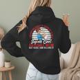 Super Cool Baseball Mom Here I'M Killing It Women Hoodie Back Print