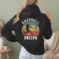 Vintage Baseball Mom Baseball Lover Women Hoodie Back Print Vintage Baseball Mom Baseball Lover Women Hoodie Back Print