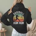 Vintage Baseball Mom Mom Baseball Lover Women Hoodie Back Print Vintage Baseball Mom Mom Baseball Lover Women Hoodie Back Print