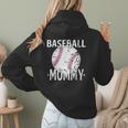 Vintage Baseball Mommy Mother's Day Sports Lover Mom Women Hoodie Back Print Vintage Baseball Mommy Mother's Day Sports Lover Mom Women Hoodie Back Print