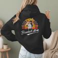 Vintage Retro Sunset Baseball Mom Mother's Day Women Hoodie Back Print Vintage Retro Sunset Baseball Mom Mother's Day Women Hoodie Back Print