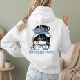 Argentina Baseball Mom Messy Bun Women Hoodie Back Print Argentina Baseball Mom Messy Bun Women Hoodie Back Print