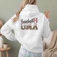Baseball Gma Women BallPark Gma Baseball Mom Mother's Day Women Hoodie Back Print