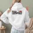Baseball Mama Game Day Vibes Women Baseball Mom Women Hoodie Back Print