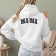 Baseball Mama Rocks Lightning Baseball Mom Mother's Day Women Hoodie Back Print
